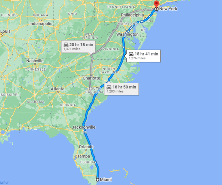 Car Shipping From Florida to New York - Cost and Cheapest Way